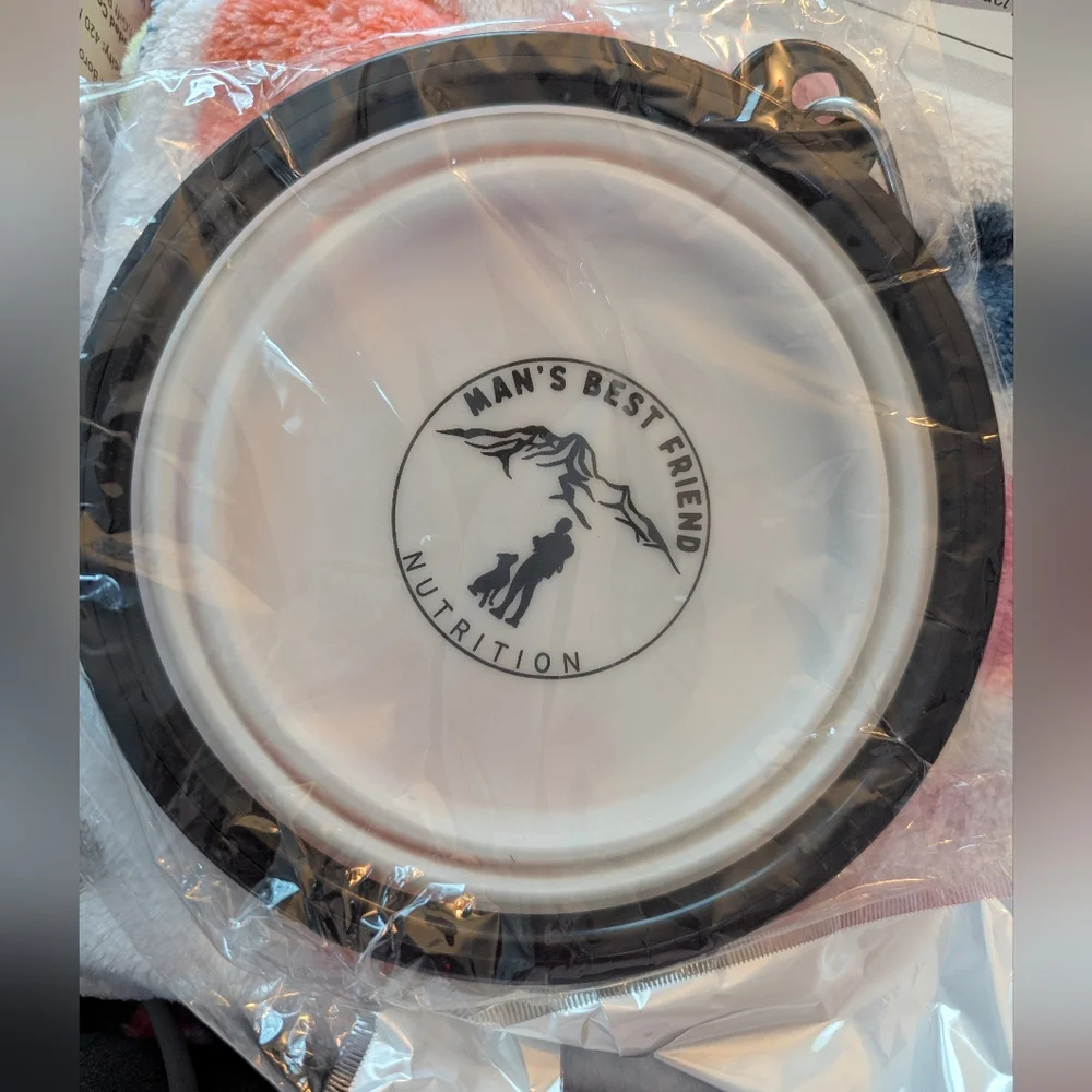 Collapsible Pet Bowl Man's Best Friend Nutrition Logo